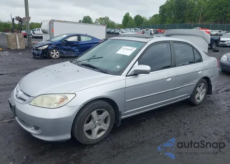 2004 Honda Civic Ex из США, поврежденный, VIN 2HGES26794H516831